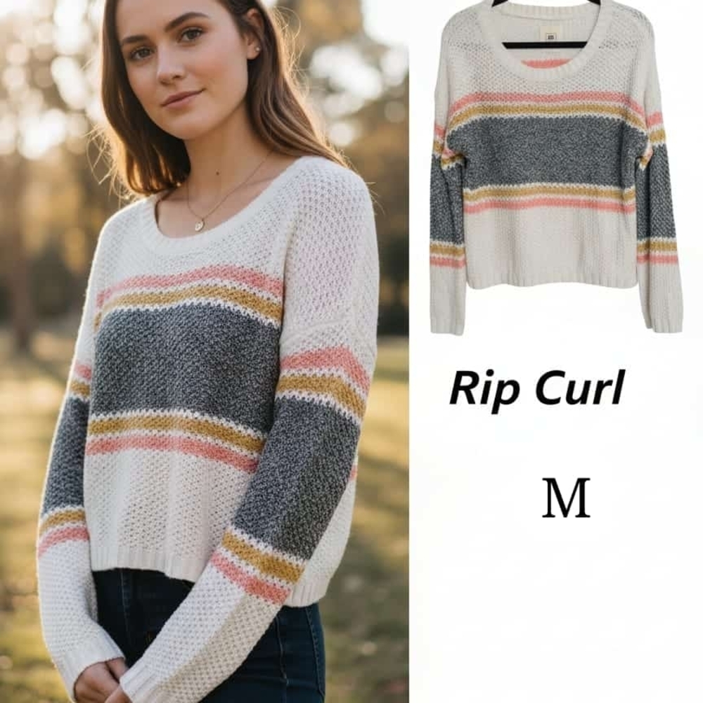 Rip Curl Women's Multicolor Striped Sweater